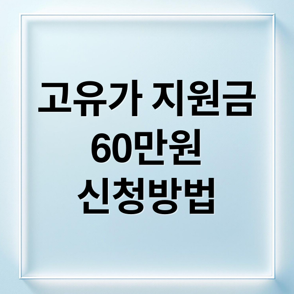 고유가 지원금
60만원
신청방법 (고유가지원금 60만원 신청)