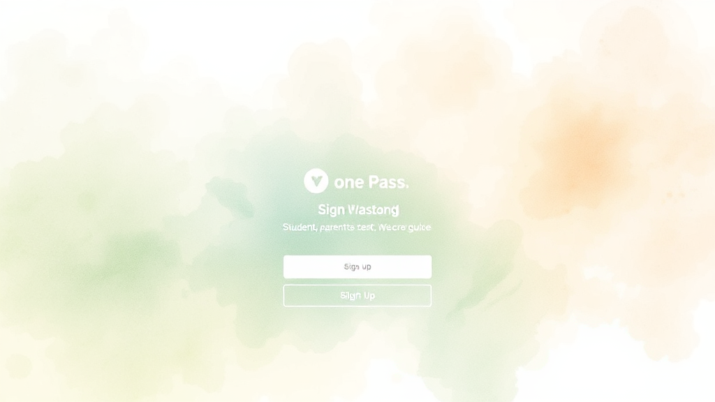 교육디지털 원패스 가입 방법 (watercolor 스타일)