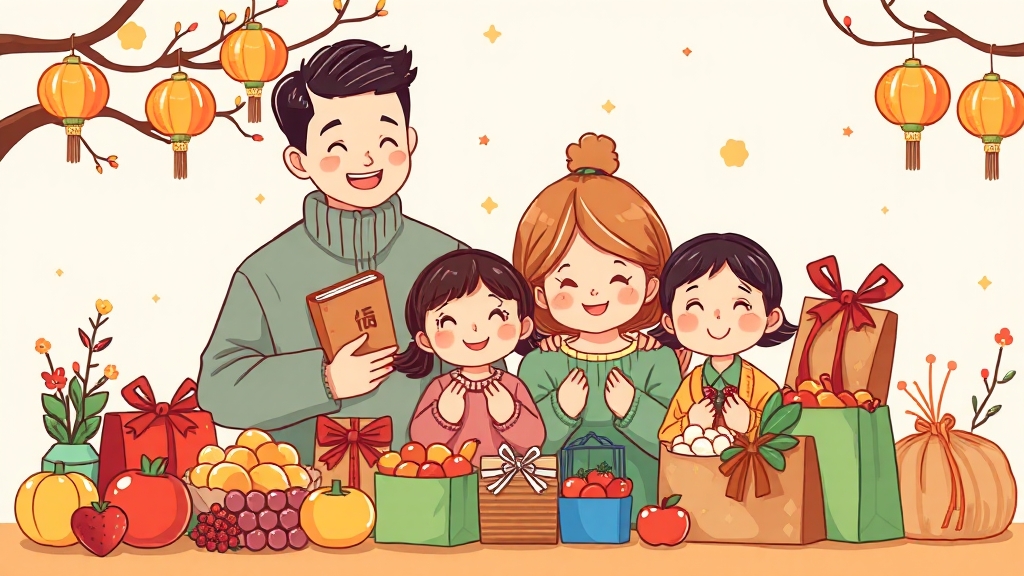추석 선물 구매 가이드 및 팁 (cartoon 스타일)