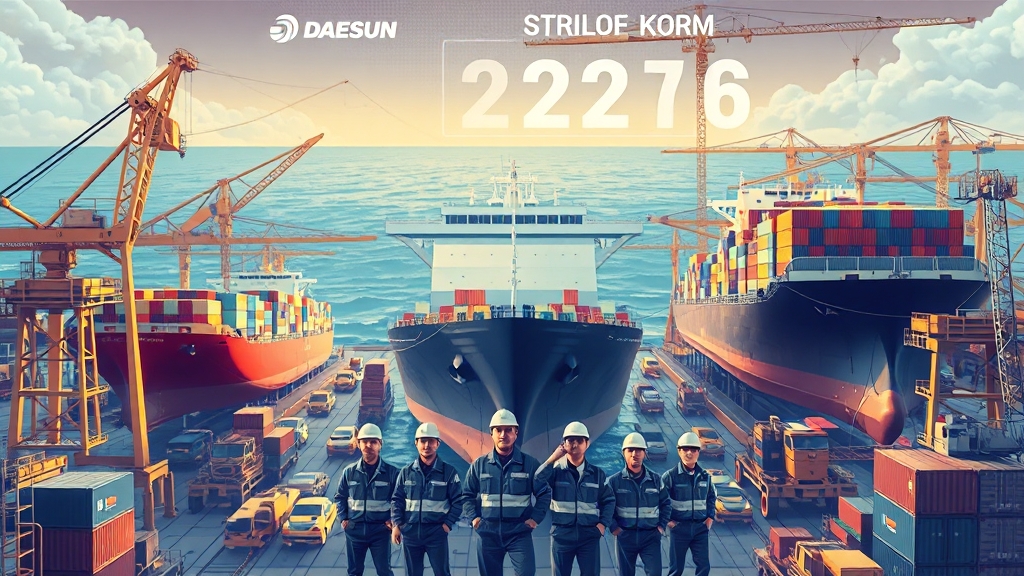 대한조선, 어떤 회사인가? (illustration 스타일)