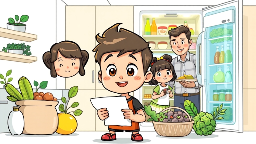 쓰레기 줄이기 노력 (cartoon 스타일)