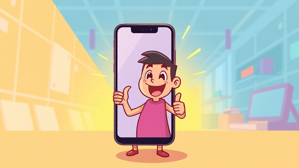 알뜰폰 셀프 개통, 어렵지 않아요! (cartoon 스타일)
