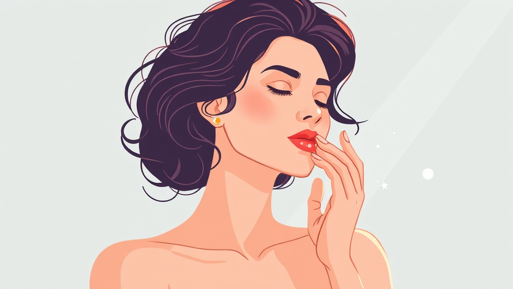 피부와 관절 건강의 비밀 (illustration 스타일)