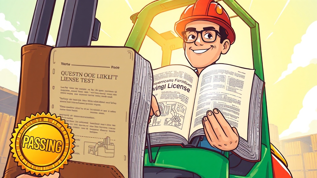 효과적인 시험 합격 전략 (cartoon 스타일)