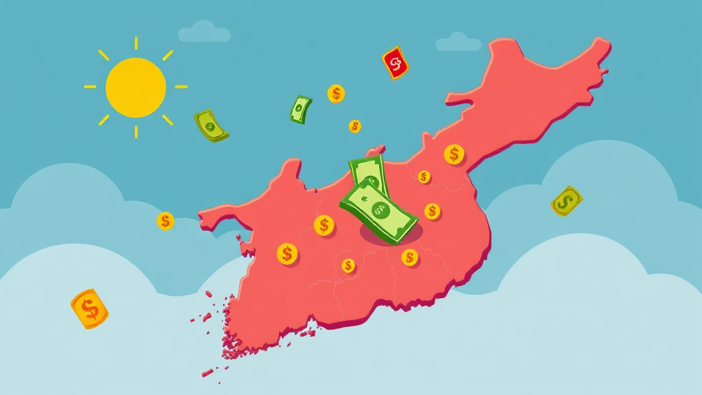 지역별 지원 금액은? (cartoon 스타일)