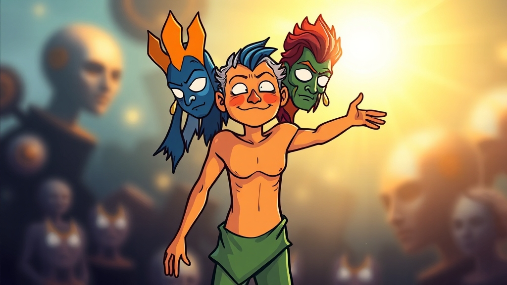 MBTI 활용 시 주의사항 (cartoon 스타일)