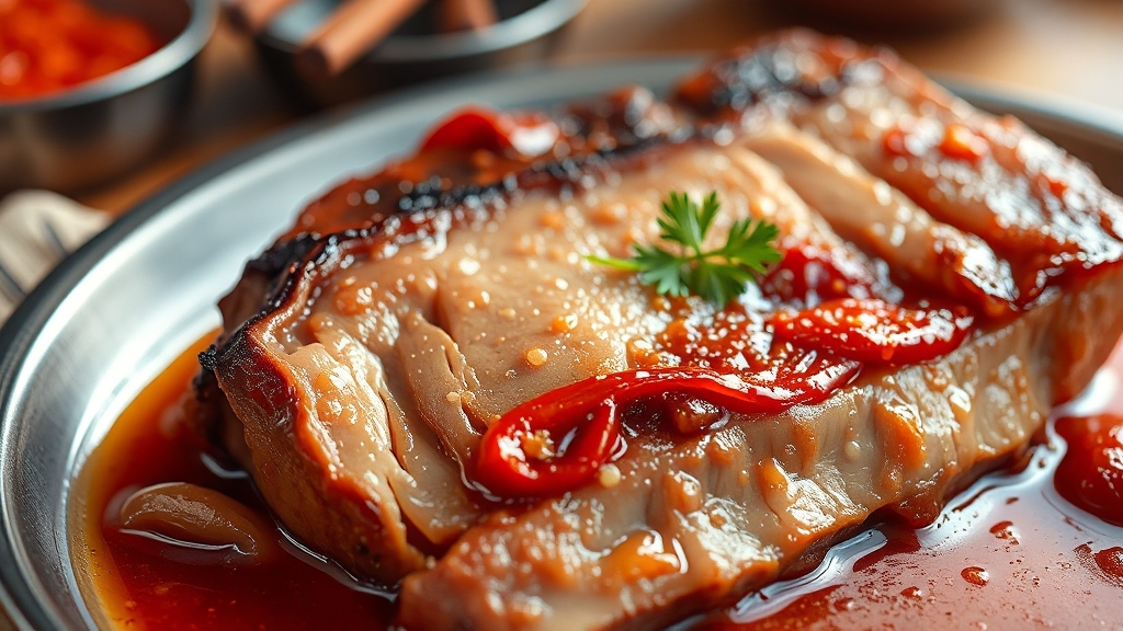 제육볶음 양념 황금비율 (realistic 스타일)