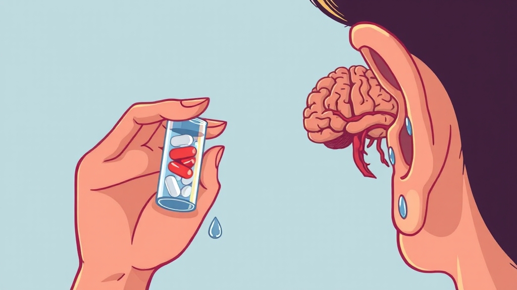 타나민정 복용법 및 용량 (cartoon 스타일)