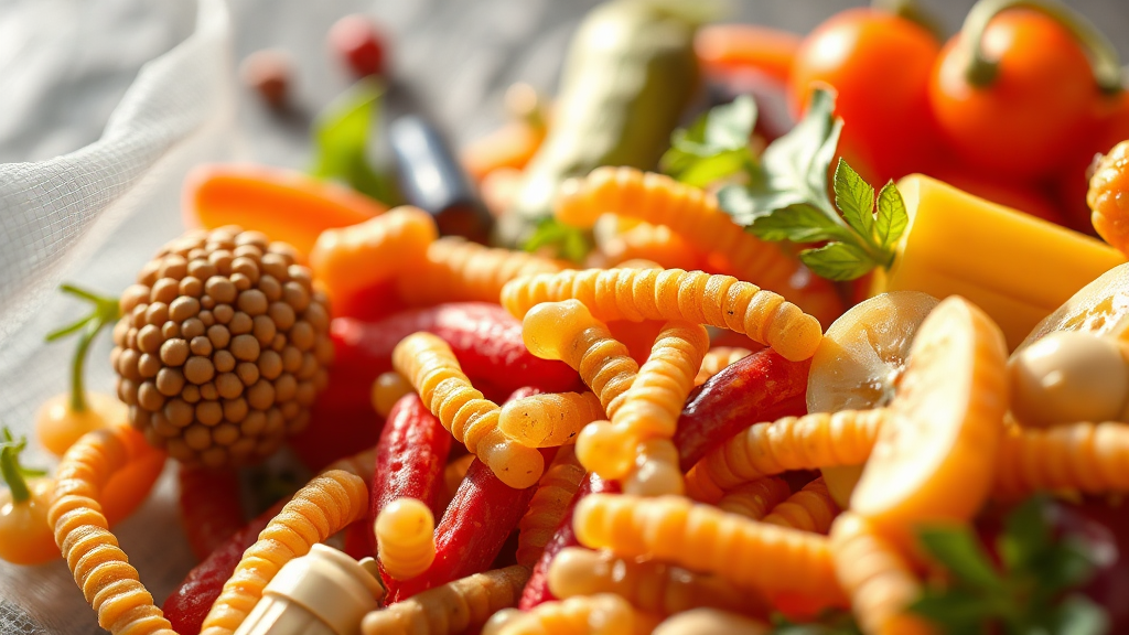 유산균 섭취법 & 주의점 (realistic 스타일)