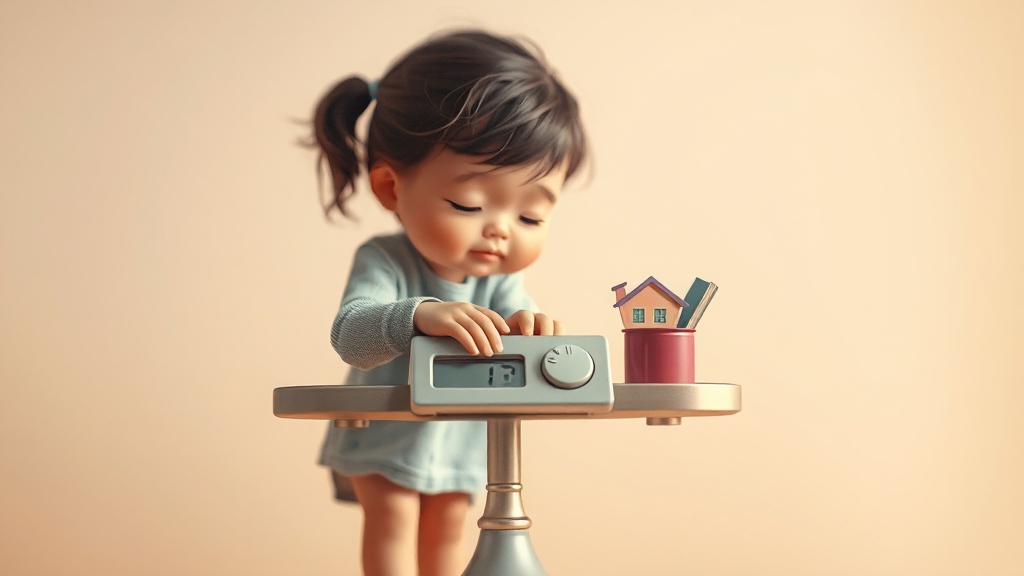 양육비 산정 기준 및 요소 (realistic 스타일)