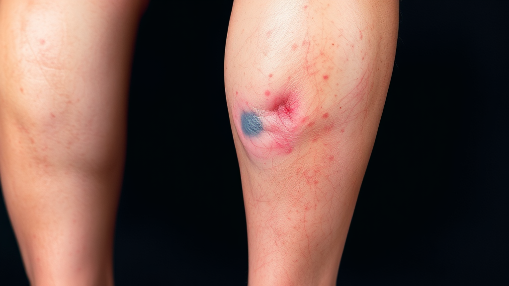 하지정맥류 원인 (watercolor 스타일)