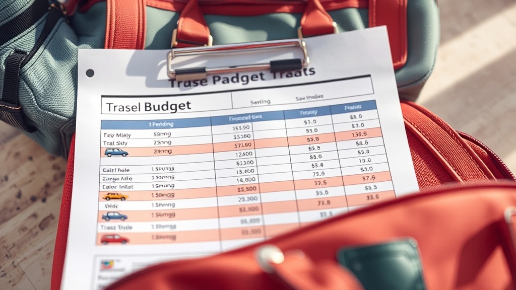 예산 계획 & 여행 스타일 (realistic 스타일)