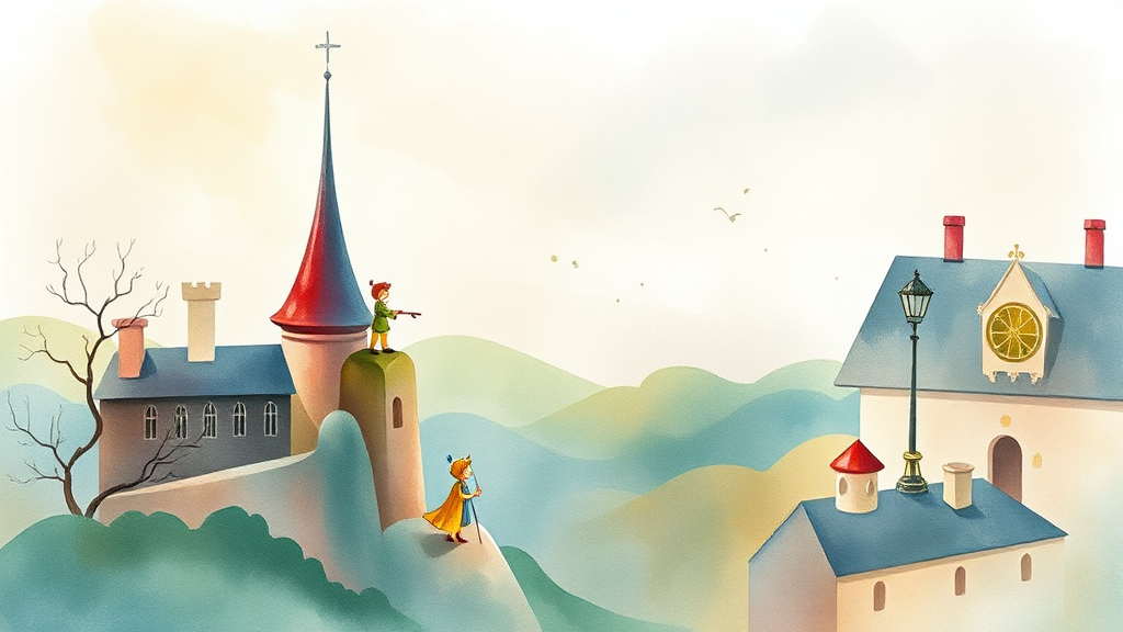 쁘띠프랑스 핵심 즐길 거리: 어린 왕자와 함께하는 시간 (watercolor 스타일)