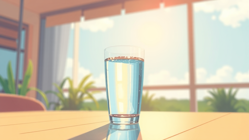 아침 공복, 왜 중요할까? (illustration 스타일)