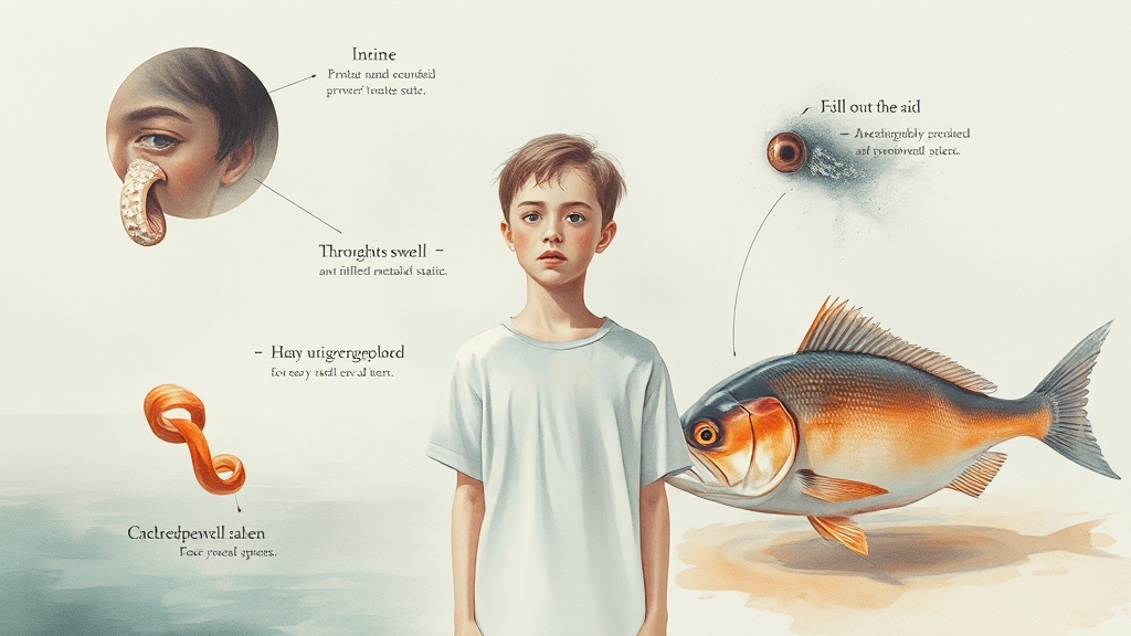 지린내구취 자가 진단 방법 (watercolor 스타일)