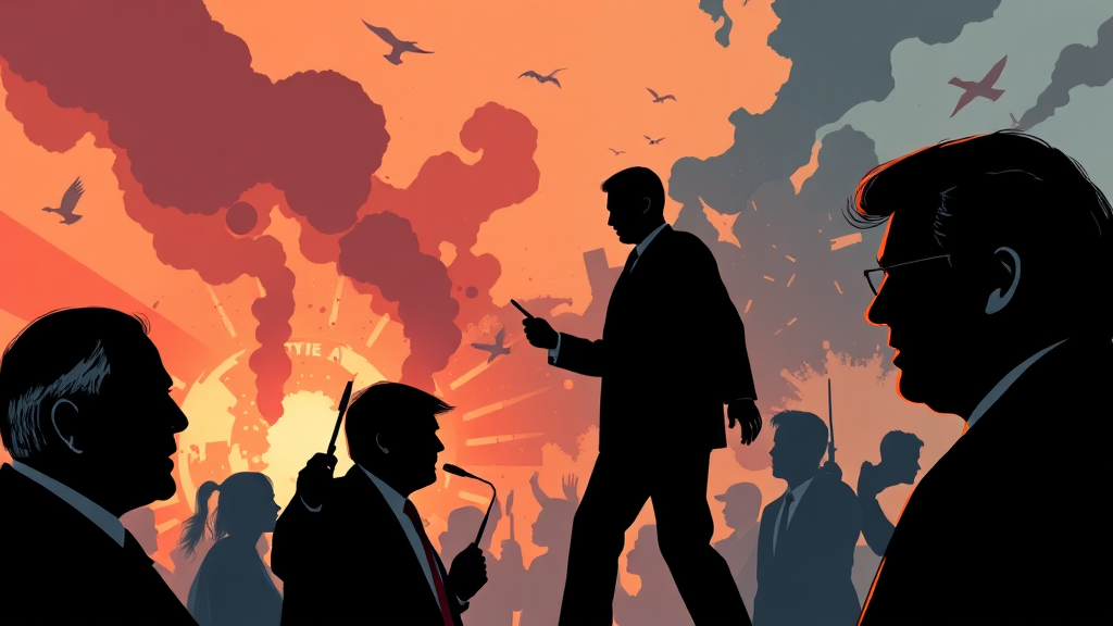 정치·사회 주요 이슈 (illustration 스타일)