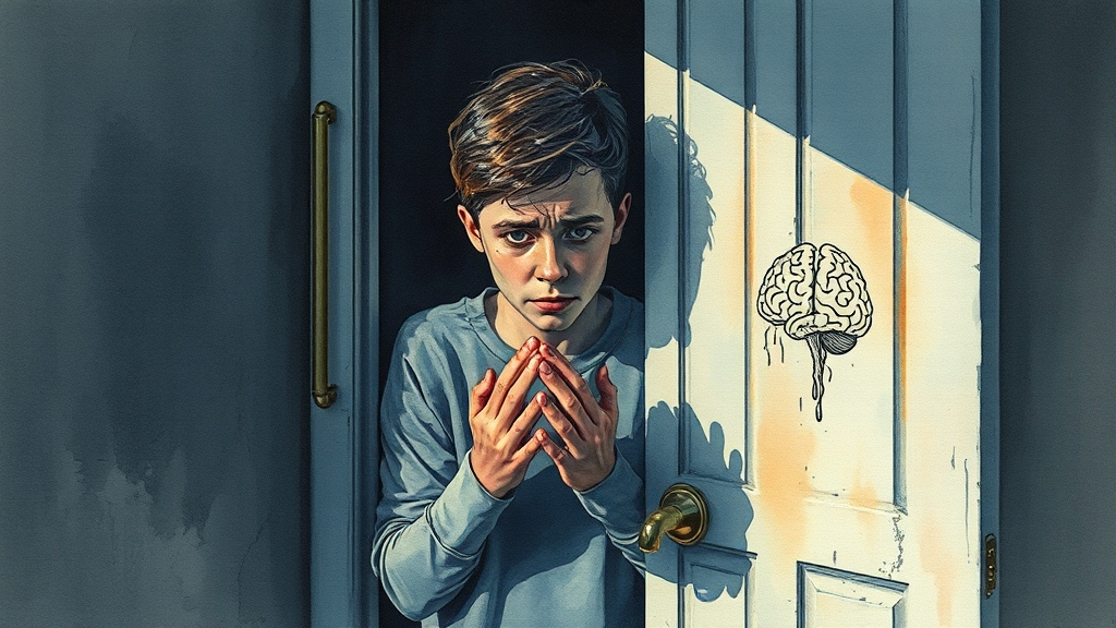 강박증이란 무엇일까요? (watercolor 스타일)