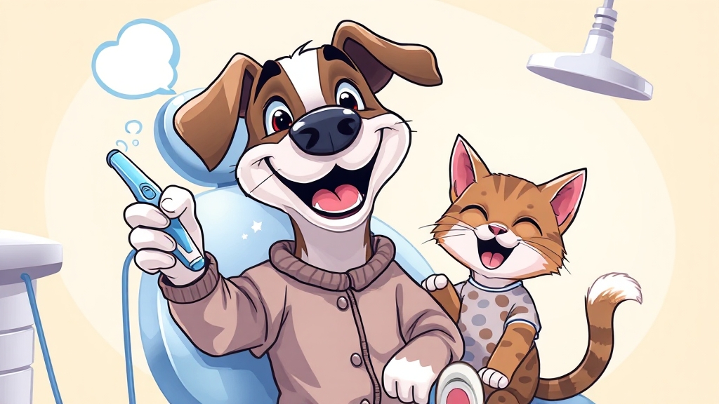 우리 집 반려동물 입냄새, 괜찮을까요? (cartoon 스타일)