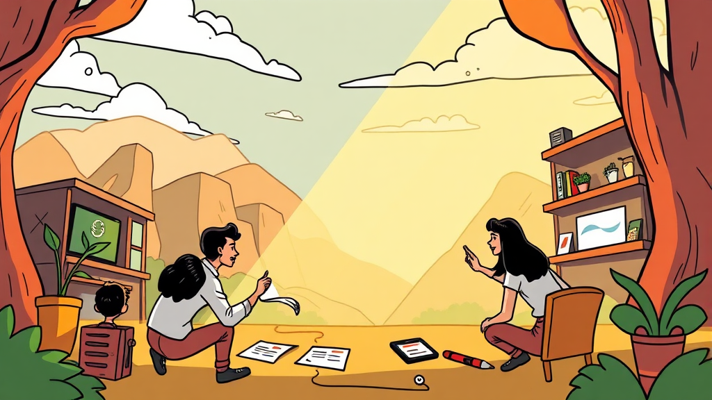 사업계획서 작성 비법 (cartoon 스타일)