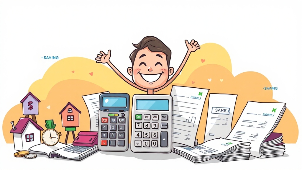 임대소득 과세 및 절세 전략 (cartoon 스타일)