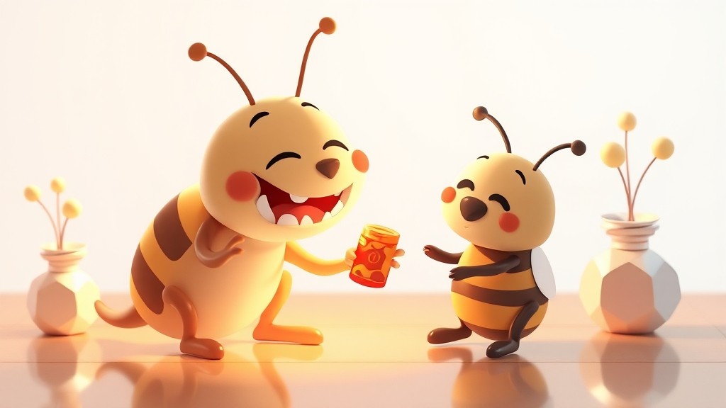 효과적인 구내염 치료법 (cartoon 스타일)