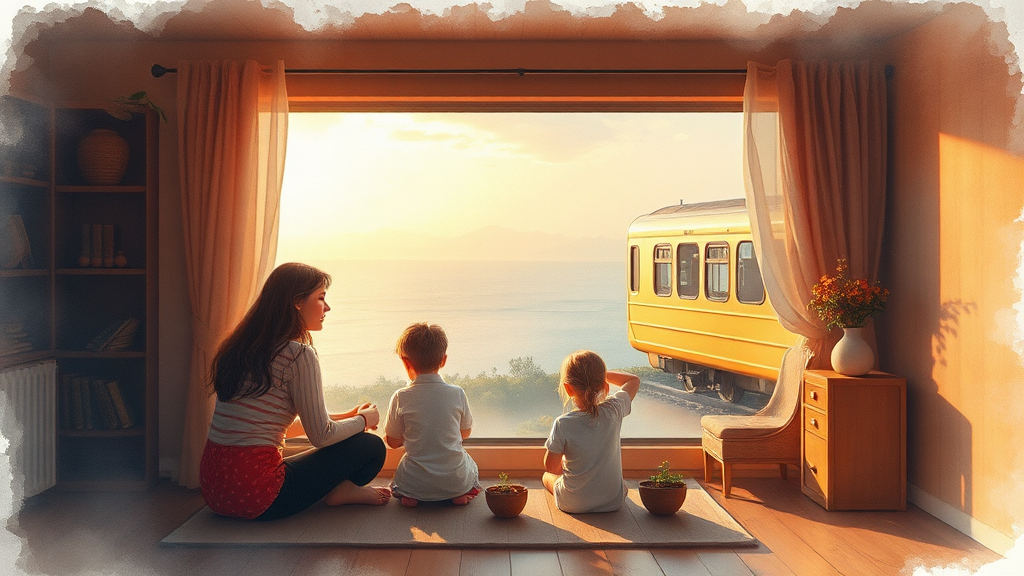 서해금빛열차 요금 정보 (watercolor 스타일)