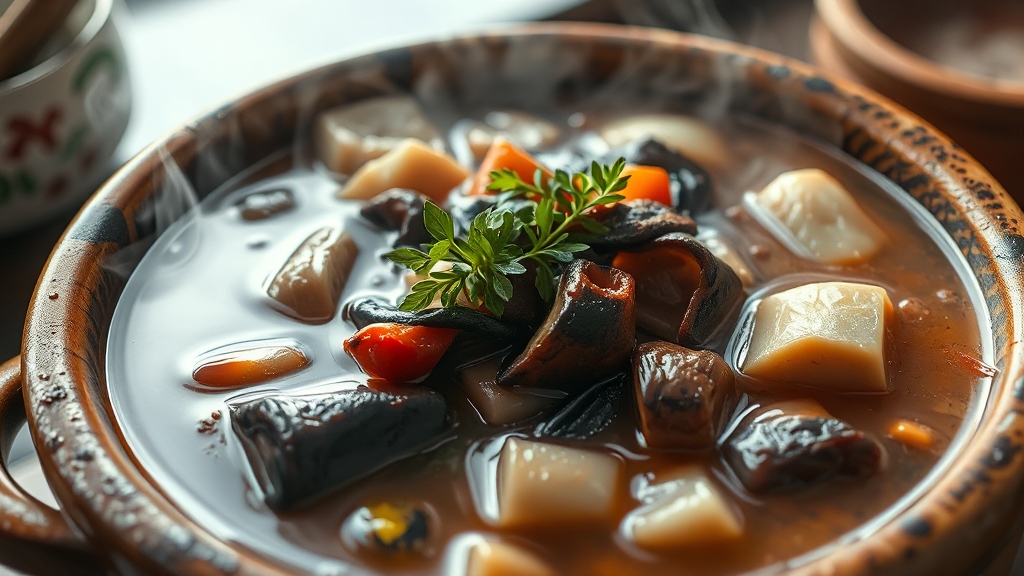 황금 레시피: 맛있게 끓이는 법 (realistic 스타일)