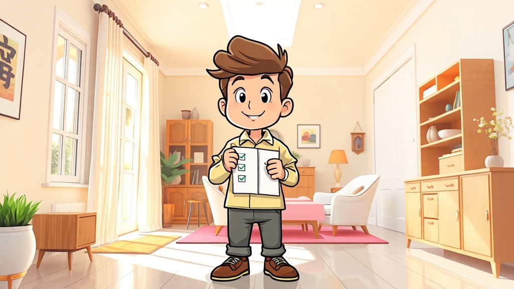 청소 후 꼼꼼한 검수 & 유지 관리 꿀팁 (cartoon 스타일)