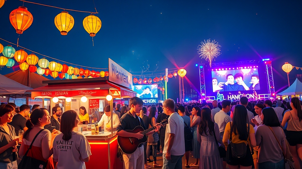 하맥축제 & 반값여행 소개 (realistic 스타일)