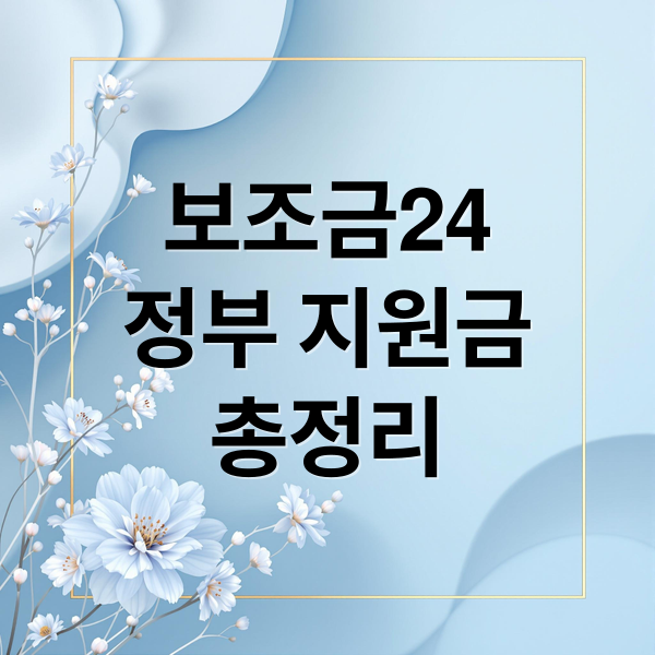 보조금24
정부 지원금
총정리 (나도 해당될까? 보조금24 지원 대상 조건 확인하기)