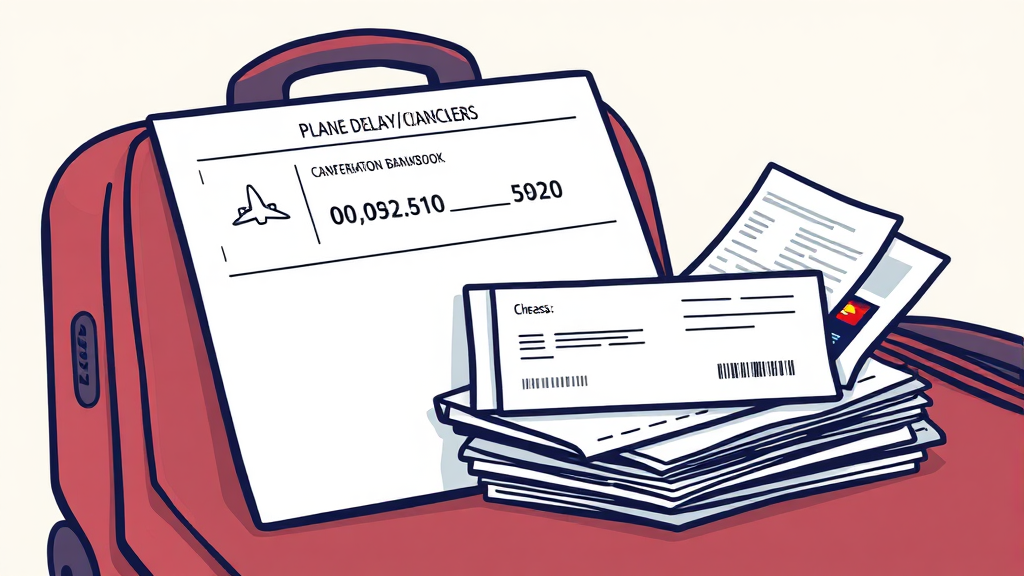 보상 청구 시 필요 서류 (cartoon 스타일)