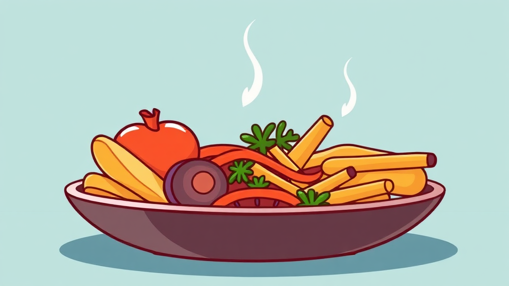 건강한 다이어트를 위한 간헐적 단식 (cartoon 스타일)