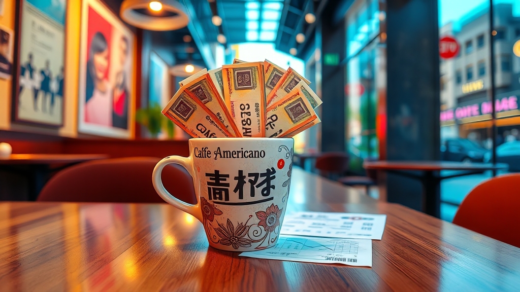 카페 운영, 비용 시뮬레이션 (popart 스타일)