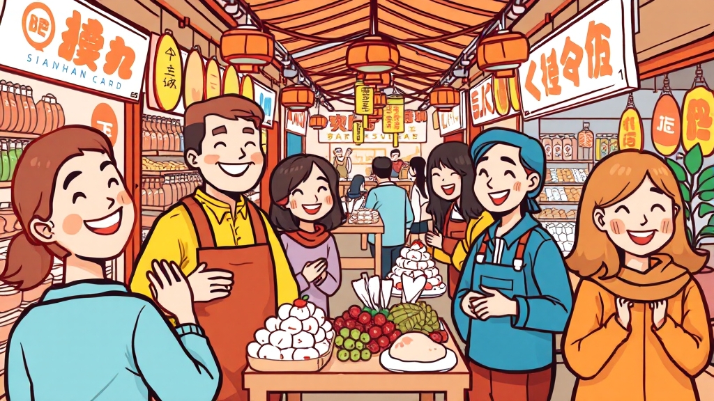 온라인 & 오프라인 할인 (cartoon 스타일)