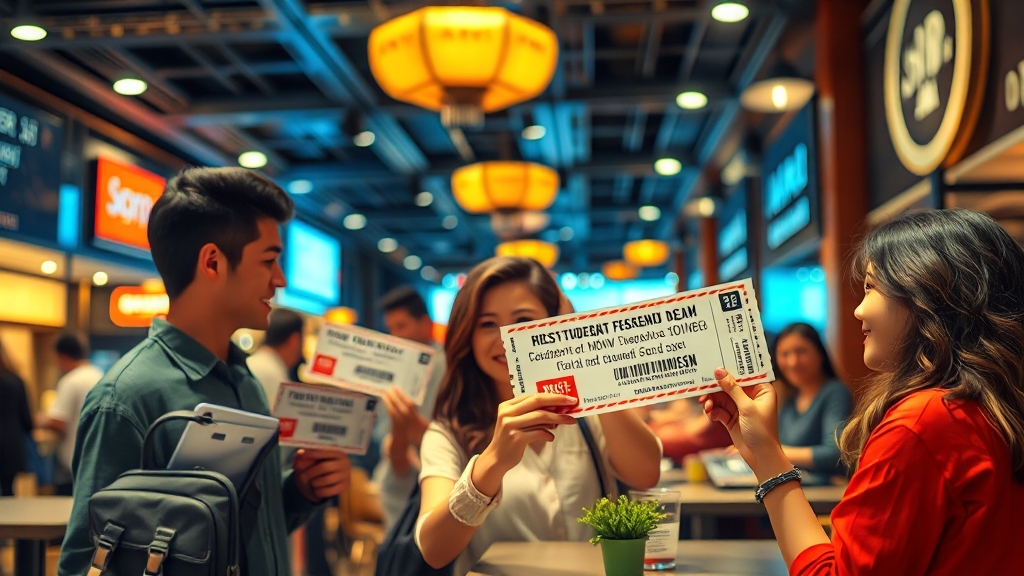 영화, 외식, 카페에서 꿀 같은 할인! (realistic 스타일)