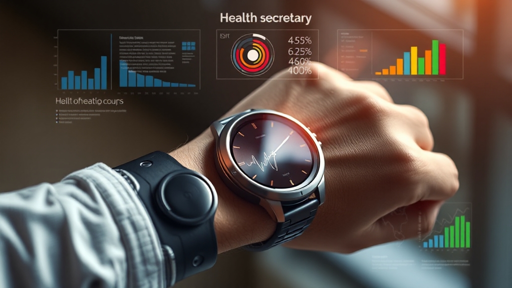 건강 관리 기능 분석 (realistic 스타일)