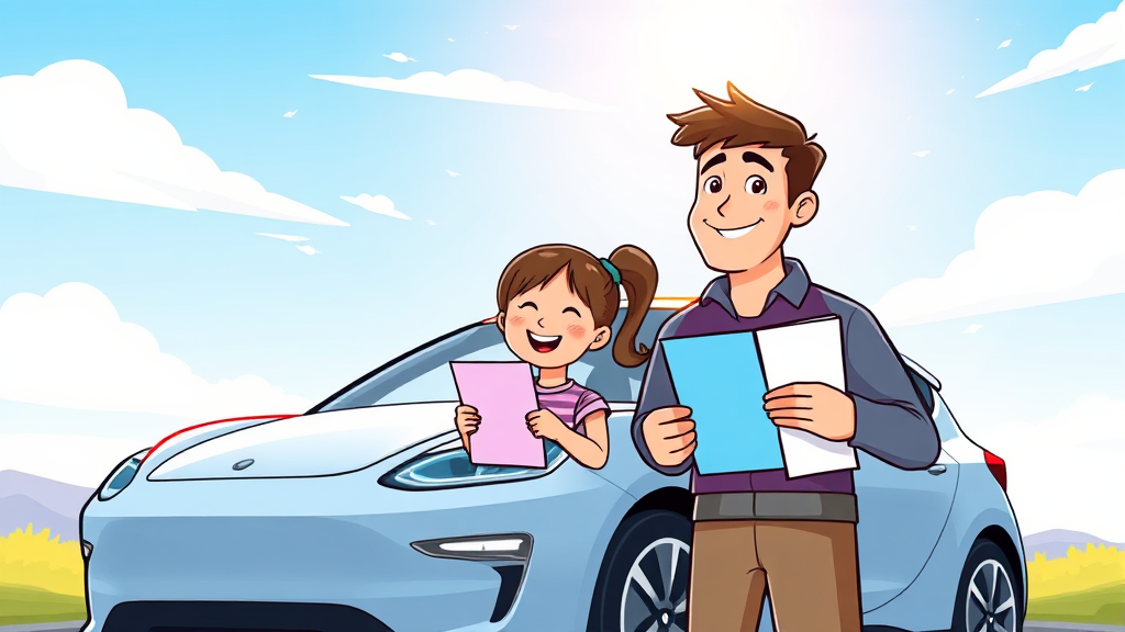 전기차 보조금 신청, 이것만은 꼭 알아두세요! (cartoon 스타일)