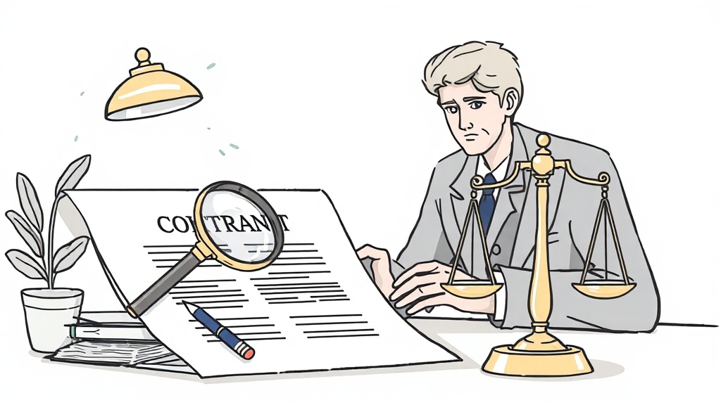 합의서 작성 시 유의사항 (illustration 스타일)