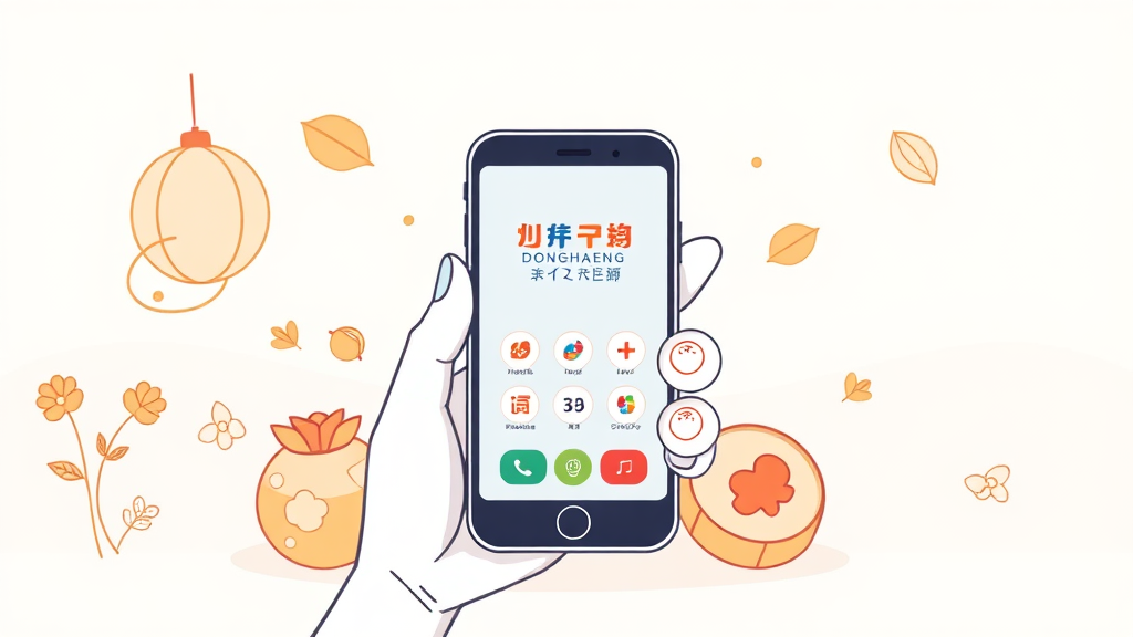 스마트폰으로 로또 구매, 이렇게 간편해요! (illustration 스타일)