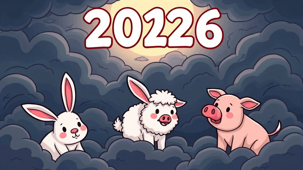 2026년 삼재, 띠별 상세 영향 분석 (cartoon 스타일)