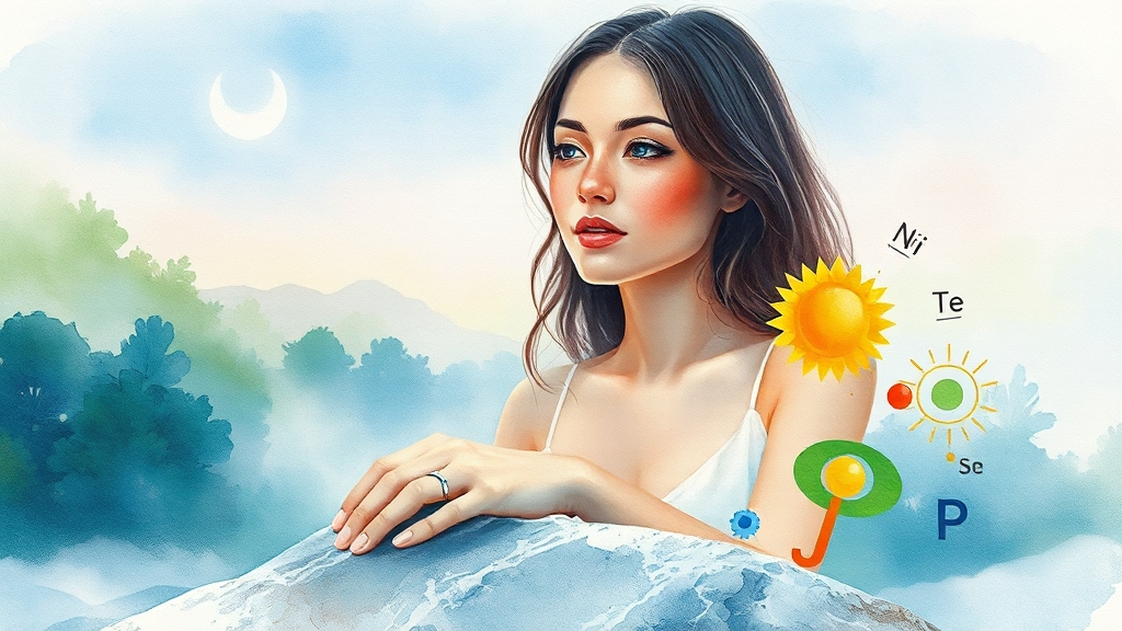 INFJ 여자와 잘 맞는 MBTI 궁합 (watercolor 스타일)