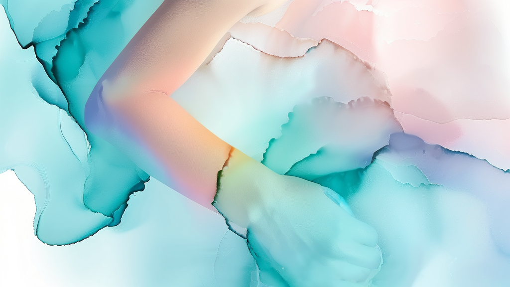 손목 건초염이란 무엇인가? (watercolor 스타일)