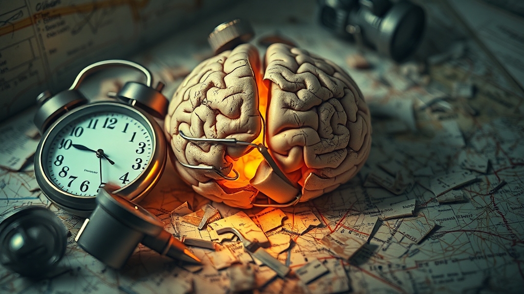 섬망 증세, 주요 증상은? (realistic 스타일)