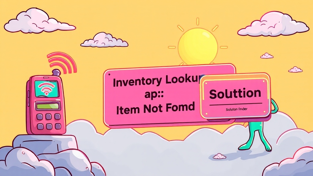 재고조회 문제 해결 (cartoon 스타일)