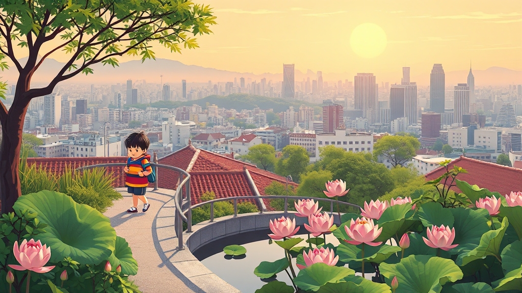 주변 명소 둘러보기 (cartoon 스타일)