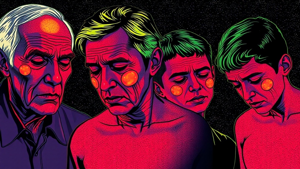 대상포진, 왜 생길까? (popart 스타일)
