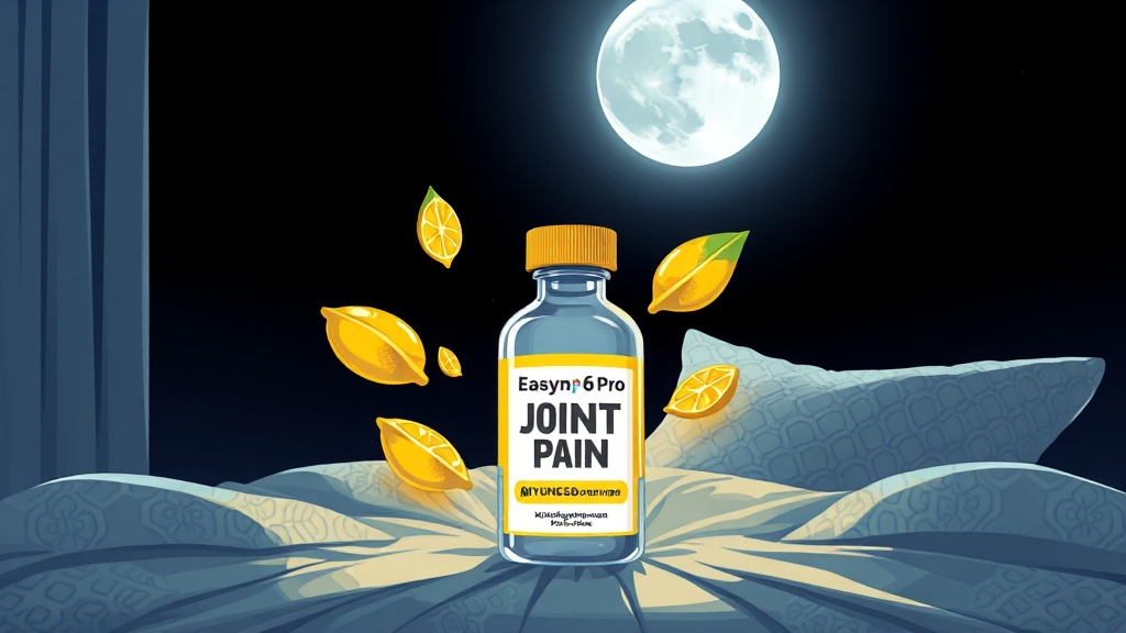 저녁에 먹으면 좋은 관절염 약 (cartoon 스타일)