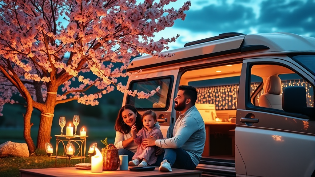 벚꽃 캠핑장 선택 기준 및 예약 전략 (realistic 스타일)