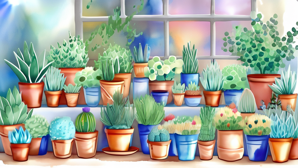 플리마켓에서 만날 수 있는 다채로운 상품들 (watercolor 스타일)