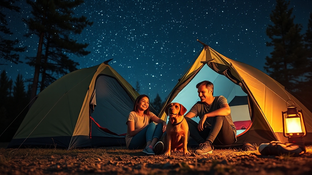 캠핑 준비물 & 장비 설치 (realistic 스타일)